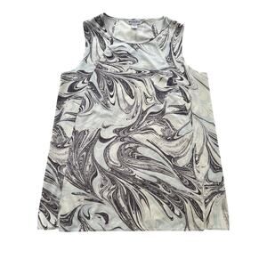 Athleta Zephyr Refined Tank Sumi Marble Light Blue Womens Small XC Fast Shipping